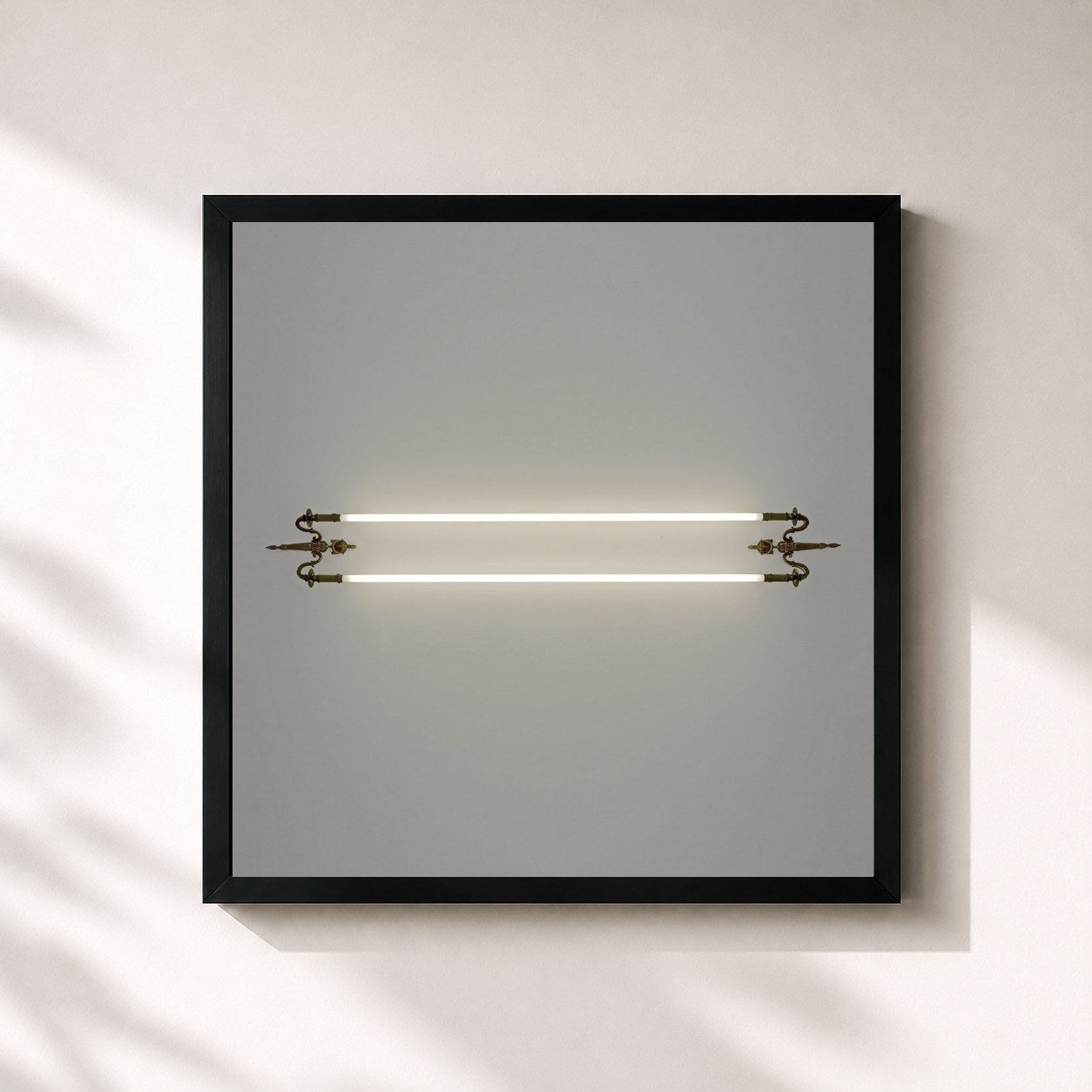 #noir Tableau carré de l'album Conspiracy Remixes de Gesaffelstein, cadre noir 32x32 cm