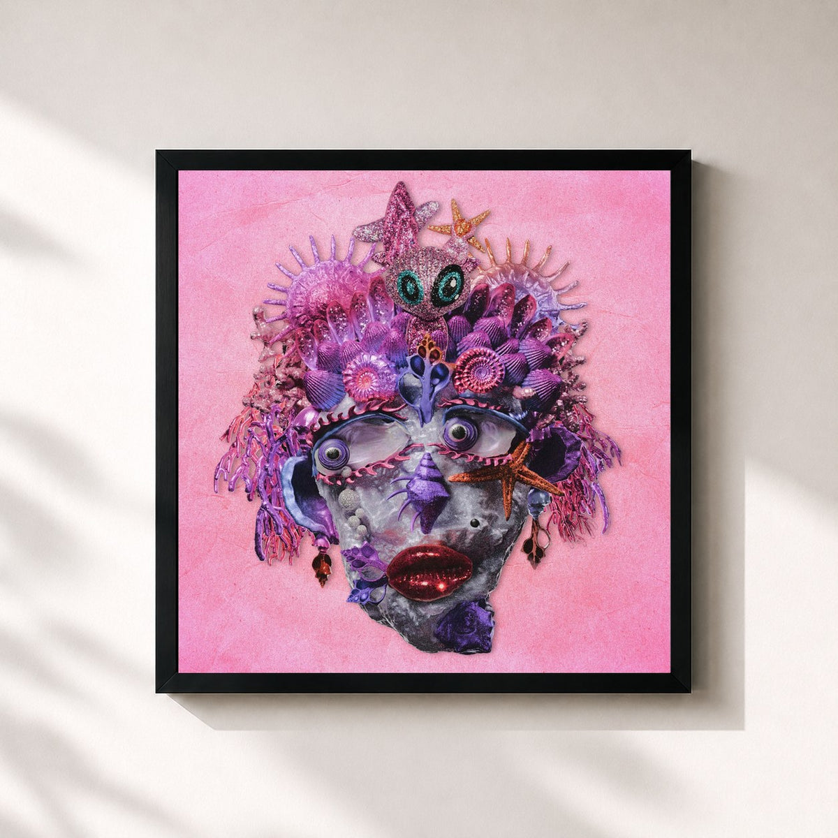 #noir RÖSËLITÄ by 55ASKY as a square framed art print, black 32x32 cm frame