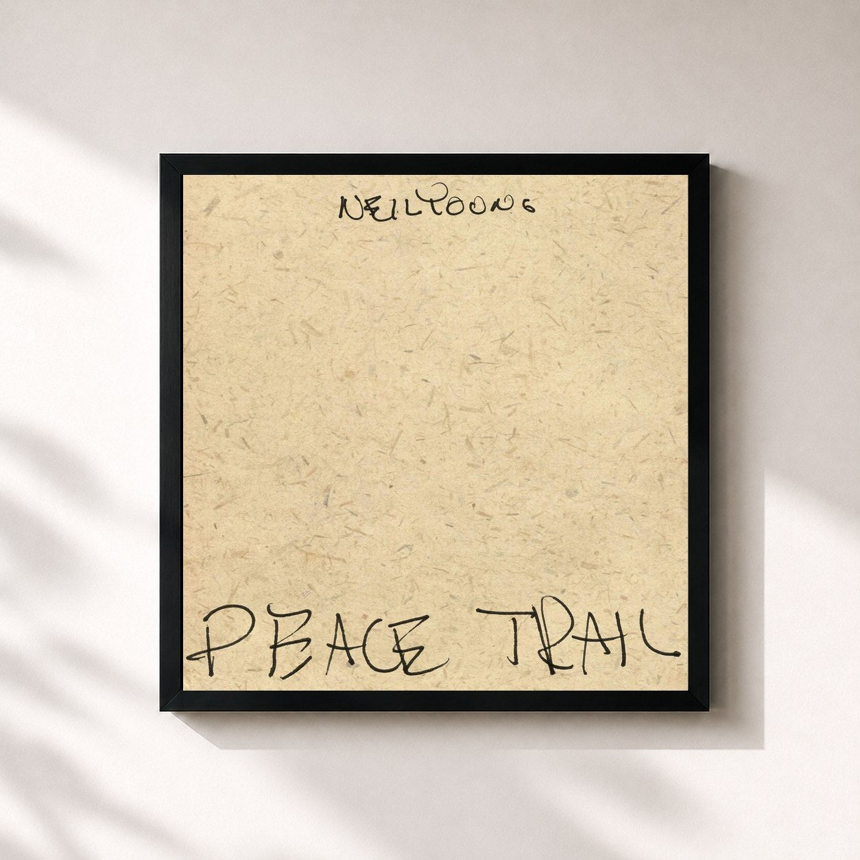 Neil Young · Peace Trail — Lámina enmarcada