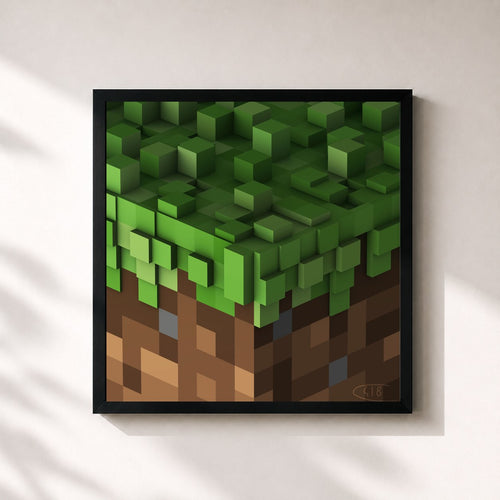 C418 · Minecraft - Volume Alpha — Affiche encadrée
