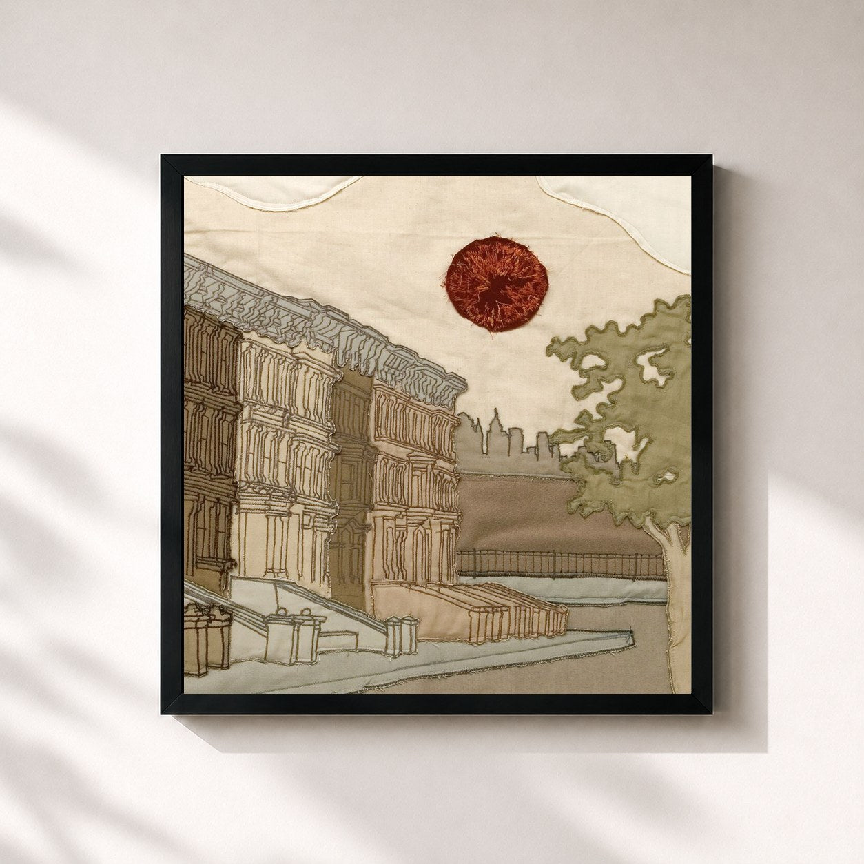 #noir Tableau carré de l'album I'm Wide Awake, It's Morning de Bright Eyes, cadre noir 32x32 cm
