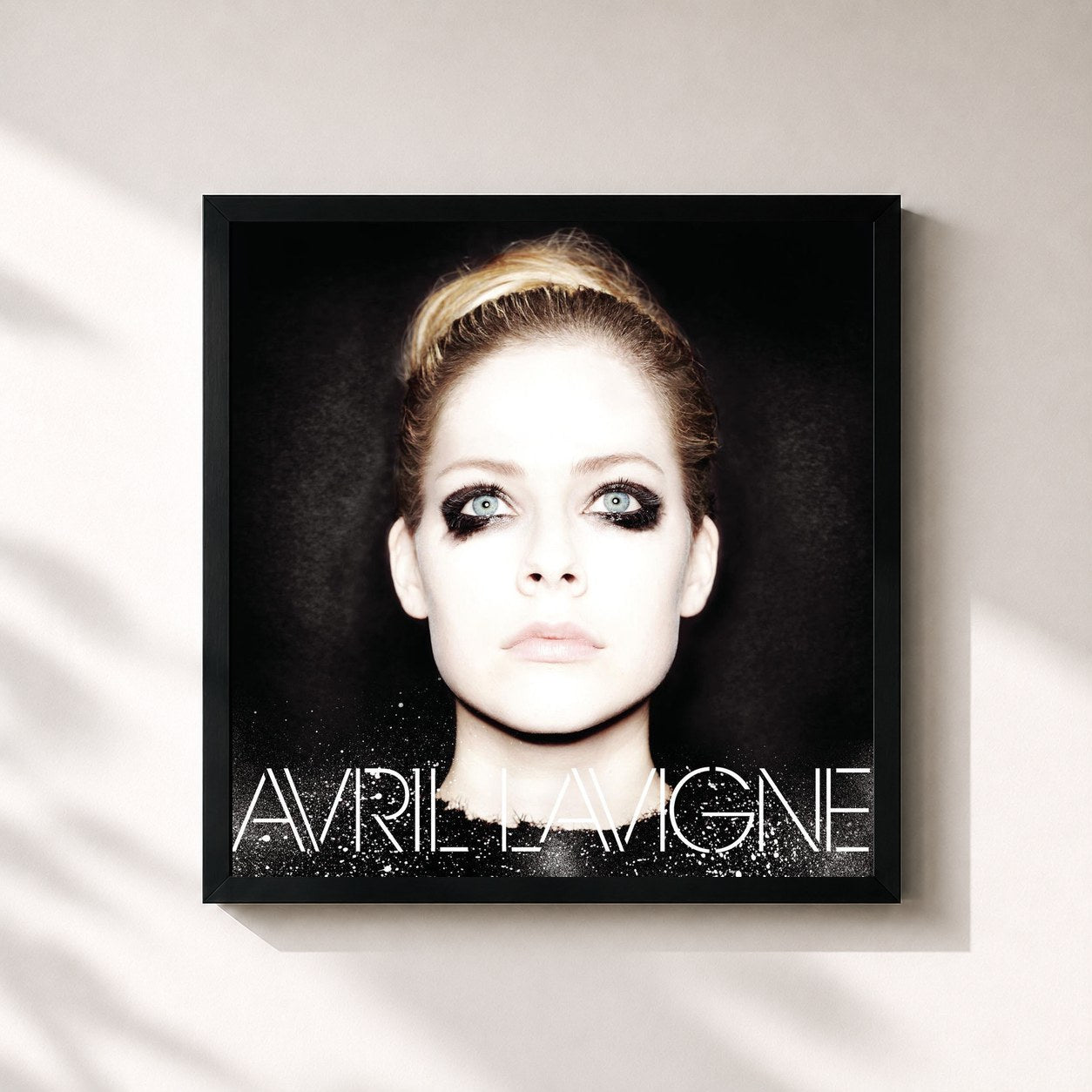 #noir Tableau carré de l'album Avril Lavigne (Expanded Edition) de Avril Lavigne, cadre noir 32x32 cm