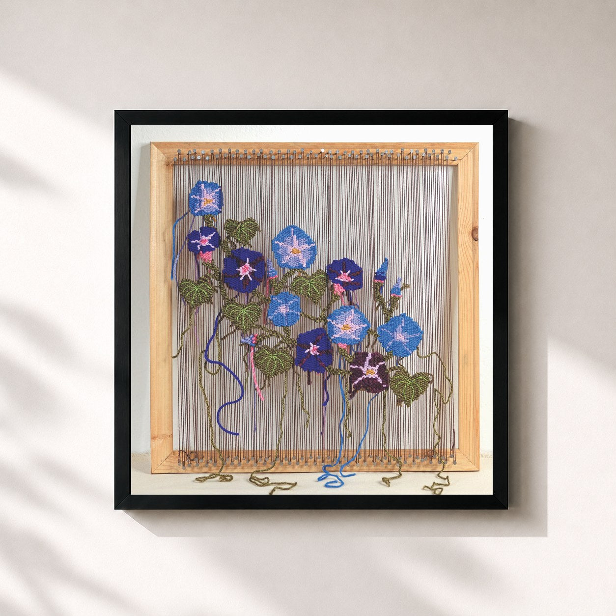 #noir Tableau carré de l'album Growing at the Edges de Mutual Benefit, cadre noir 32x32 cm