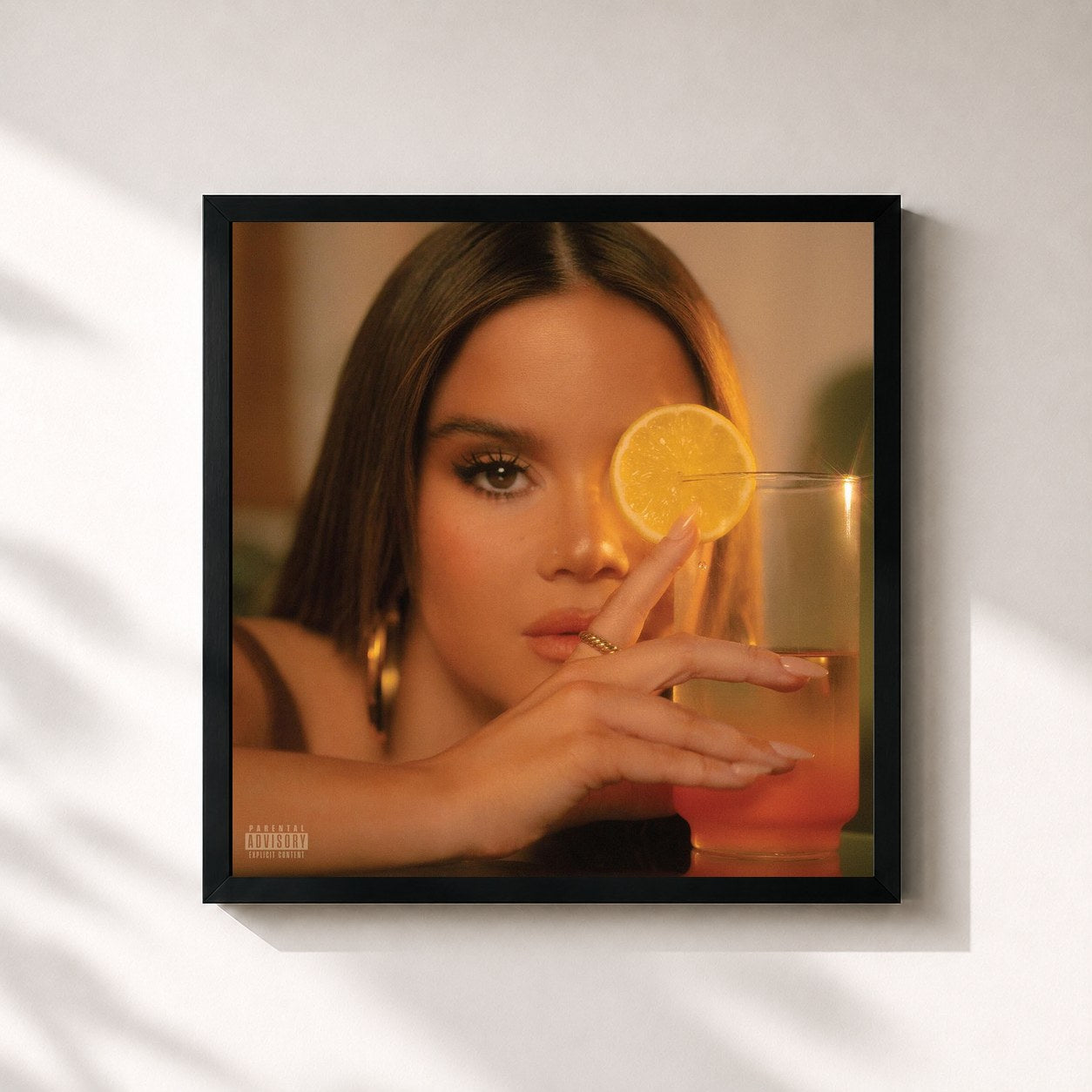 #noir Tableau carré de l'album D R E A M S I C L E de Maren Morris, cadre noir 32x32 cm