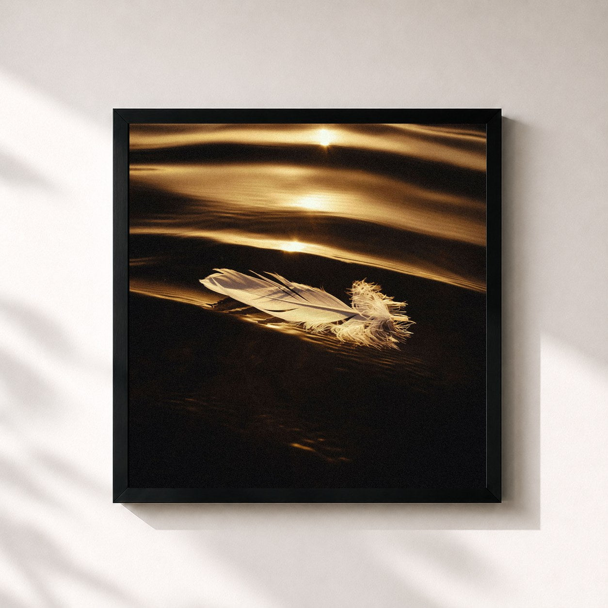 #noir Tableau carré de l'album Icarus & I de Said The Sky, cadre noir 32x32 cm