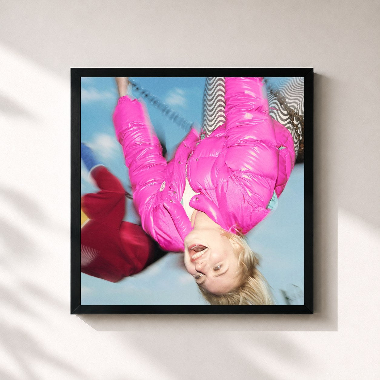 #noir Tableau carré de l'album Cautionary Tales of Youth de Låpsley, cadre noir 32x32 cm