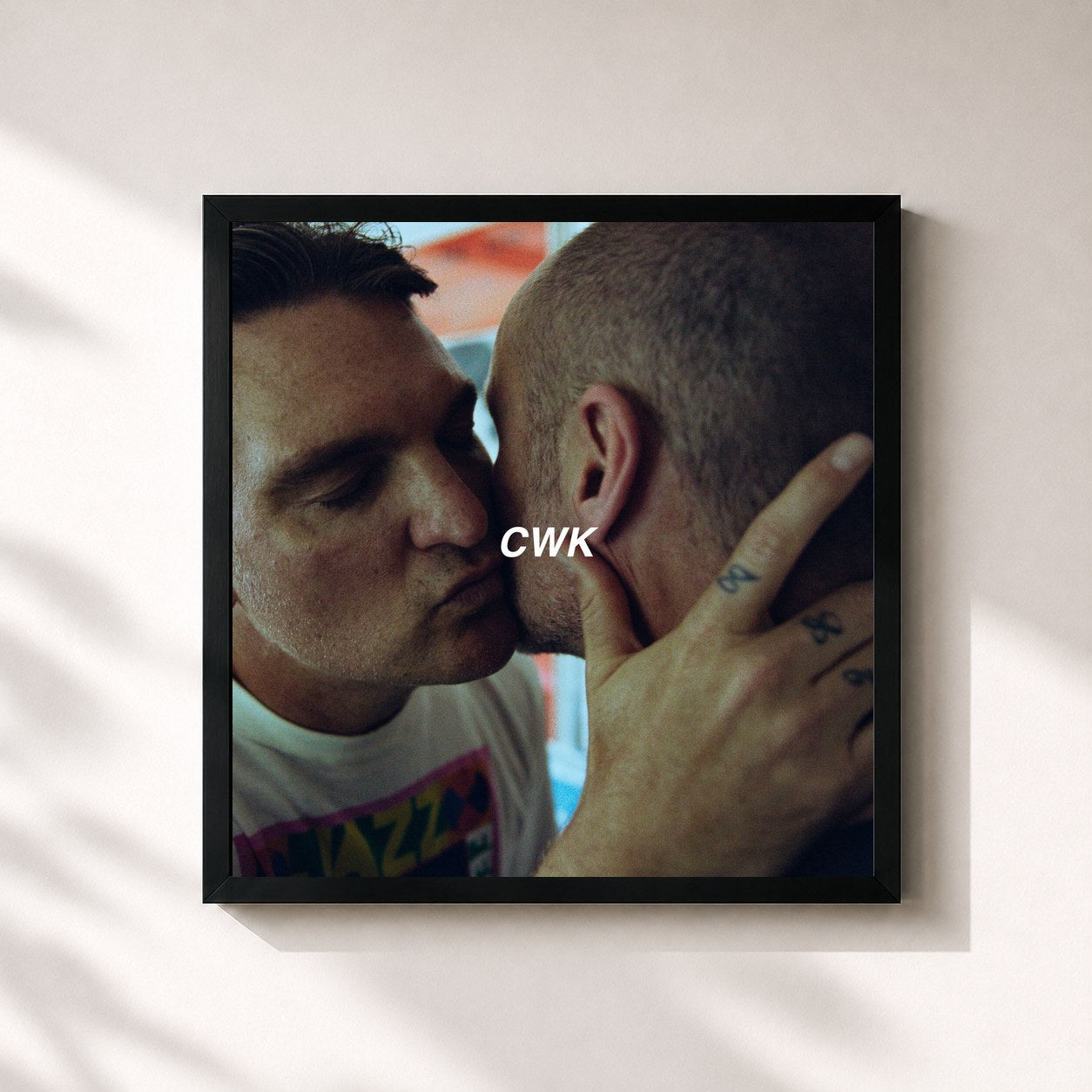 #noir Tableau carré de l'album Cold War Kids de Cold War Kids, cadre noir 32x32 cm