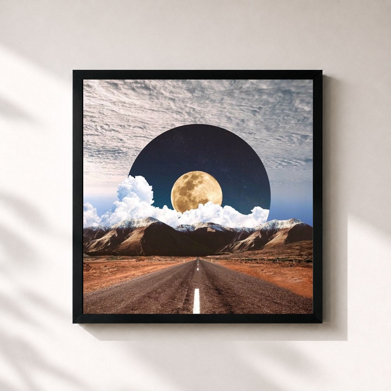 #noir Tableau carré de l'album Meet You There de Walk Off the Earth, cadre noir 32x32 cm
