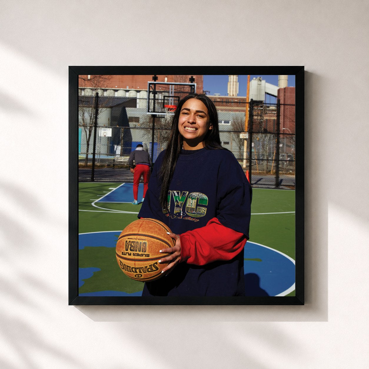 #noir Tableau carré de l'album 1992 Deluxe de Princess Nokia, cadre noir 32x32 cm