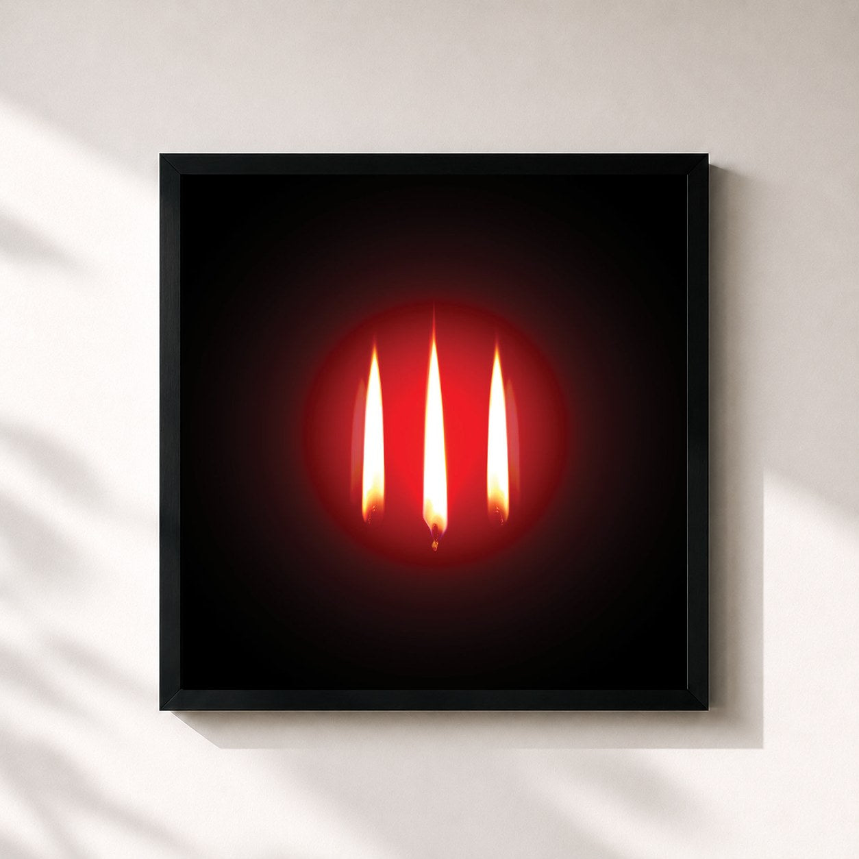 #noir Tableau carré de l'album Inside de Mother Mother, cadre noir 32x32 cm
