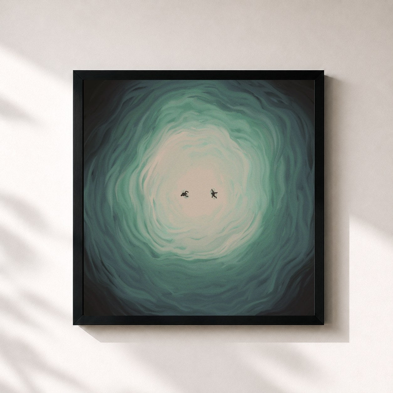 #noir Tableau carré de l'album Synesthesiac de Jack Garratt, cadre noir 32x32 cm