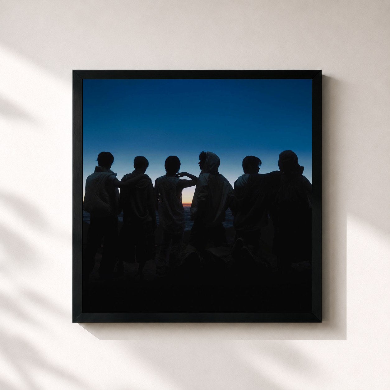 #noir Tableau carré de l'album ODYSSEY - The 1st Album de RIIZE, cadre noir 32x32 cm