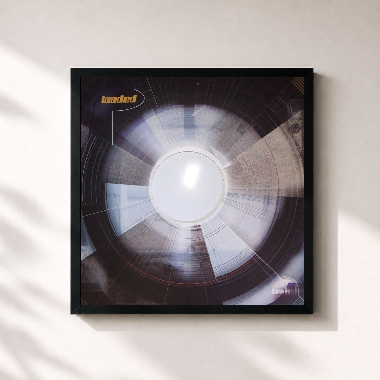 #noir Tableau carré de l'album I Will Get On de Annie, cadre noir 32x32 cm