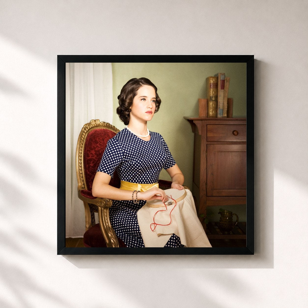 #noir Tableau carré de l'album Mediocre de Ximena Sarinana, cadre noir 32x32 cm