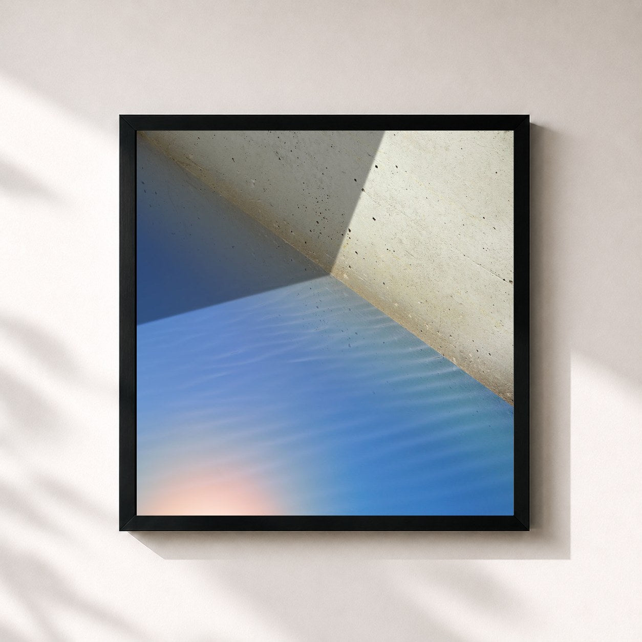 #noir Tableau carré de l'album Echolocations: River de Andrew Bird, cadre noir 32x32 cm