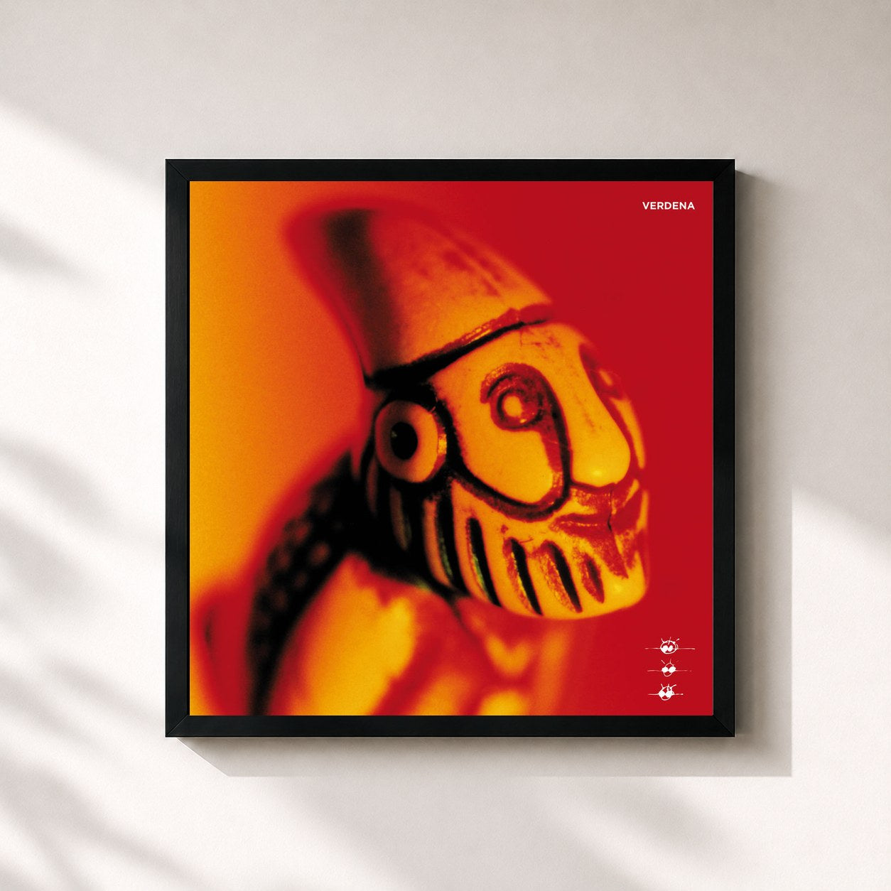 #noir Tableau carré de l'album Verdena (20th Anniversary Deluxe Edition / Remastered 2019) de Verdena, cadre noir 32x32 cm
