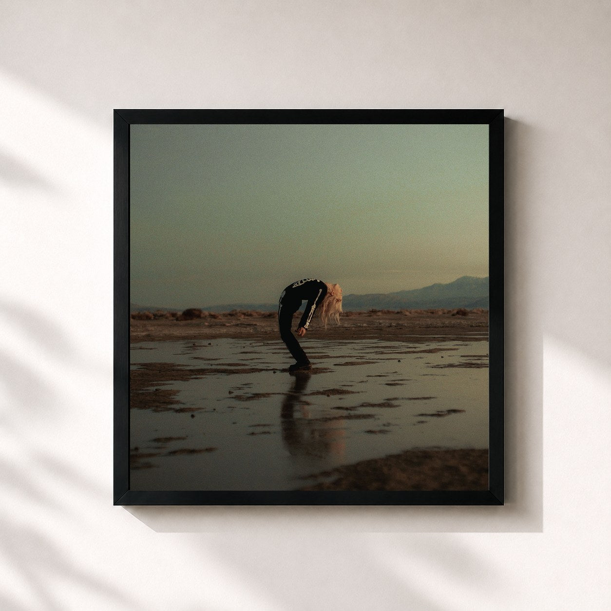 #noir Tableau carré de l'album Copycat Killer de Phoebe Bridgers, cadre noir 32x32 cm