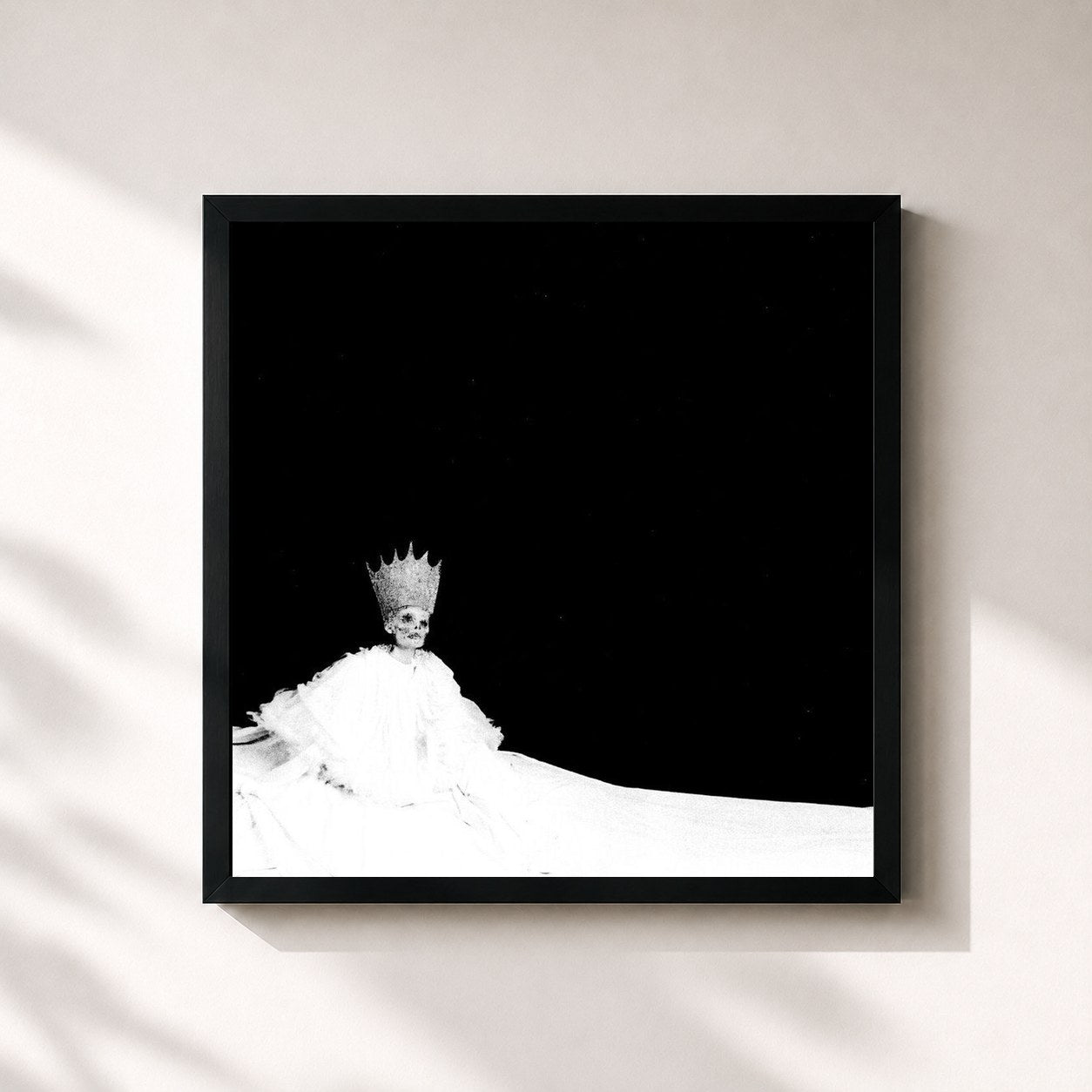 #noir Tableau carré de l'album Mother Melancholia de Soley, cadre noir 32x32 cm