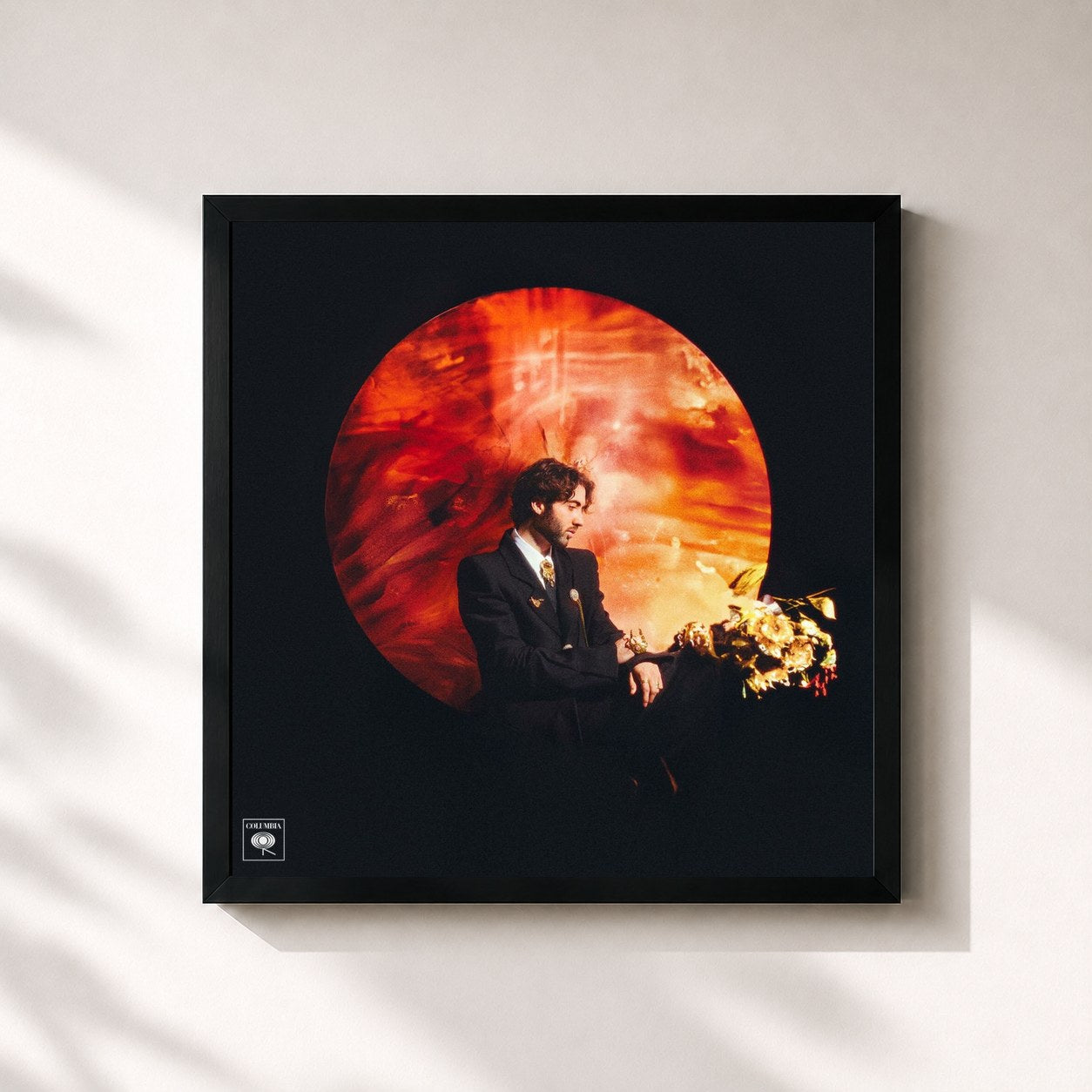 #noir Tableau carré de l'album The Ballet Girl de Aden Foyer, cadre noir 32x32 cm