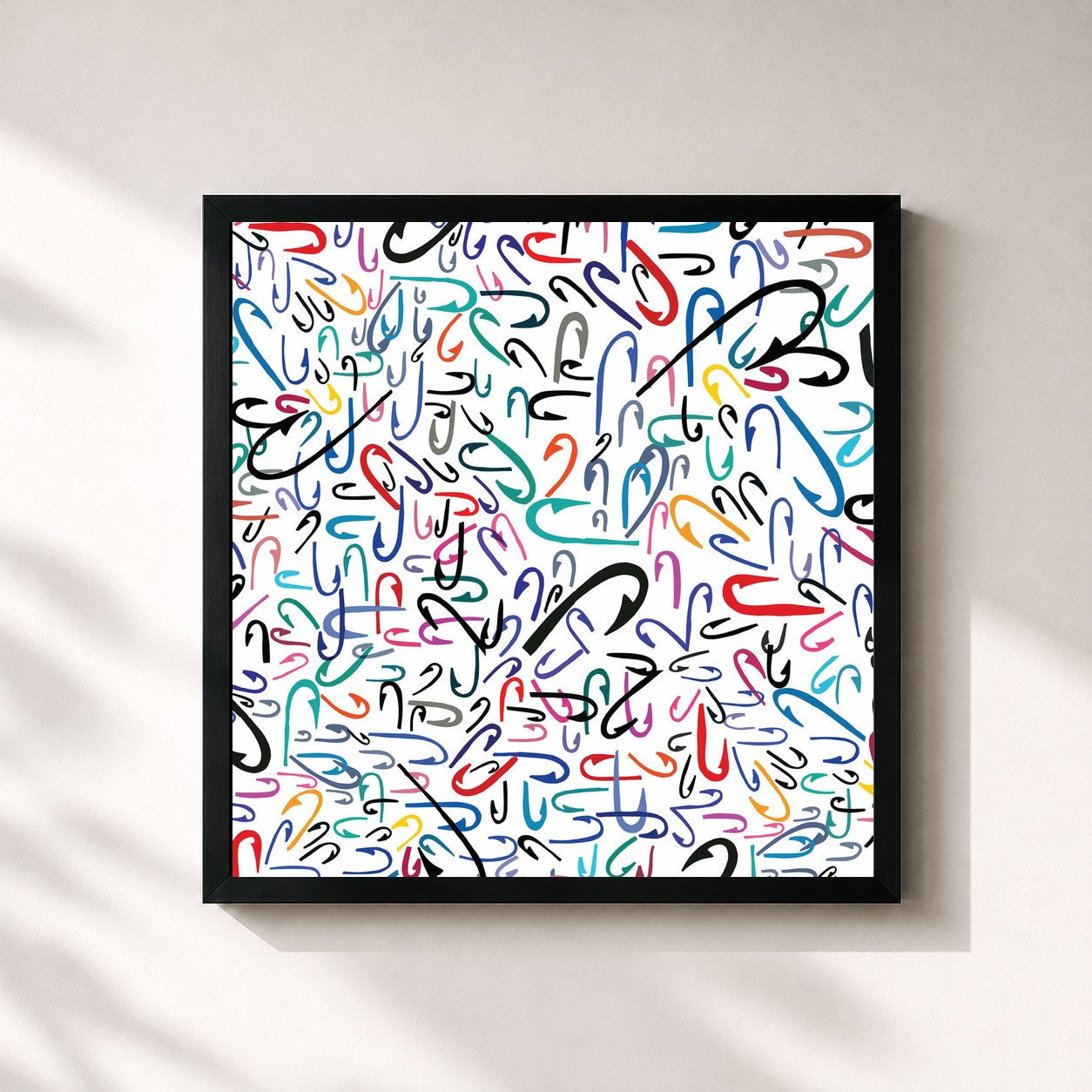 #noir Tableau carré de l'album Love Chant de The Lemonheads, cadre noir 32x32 cm