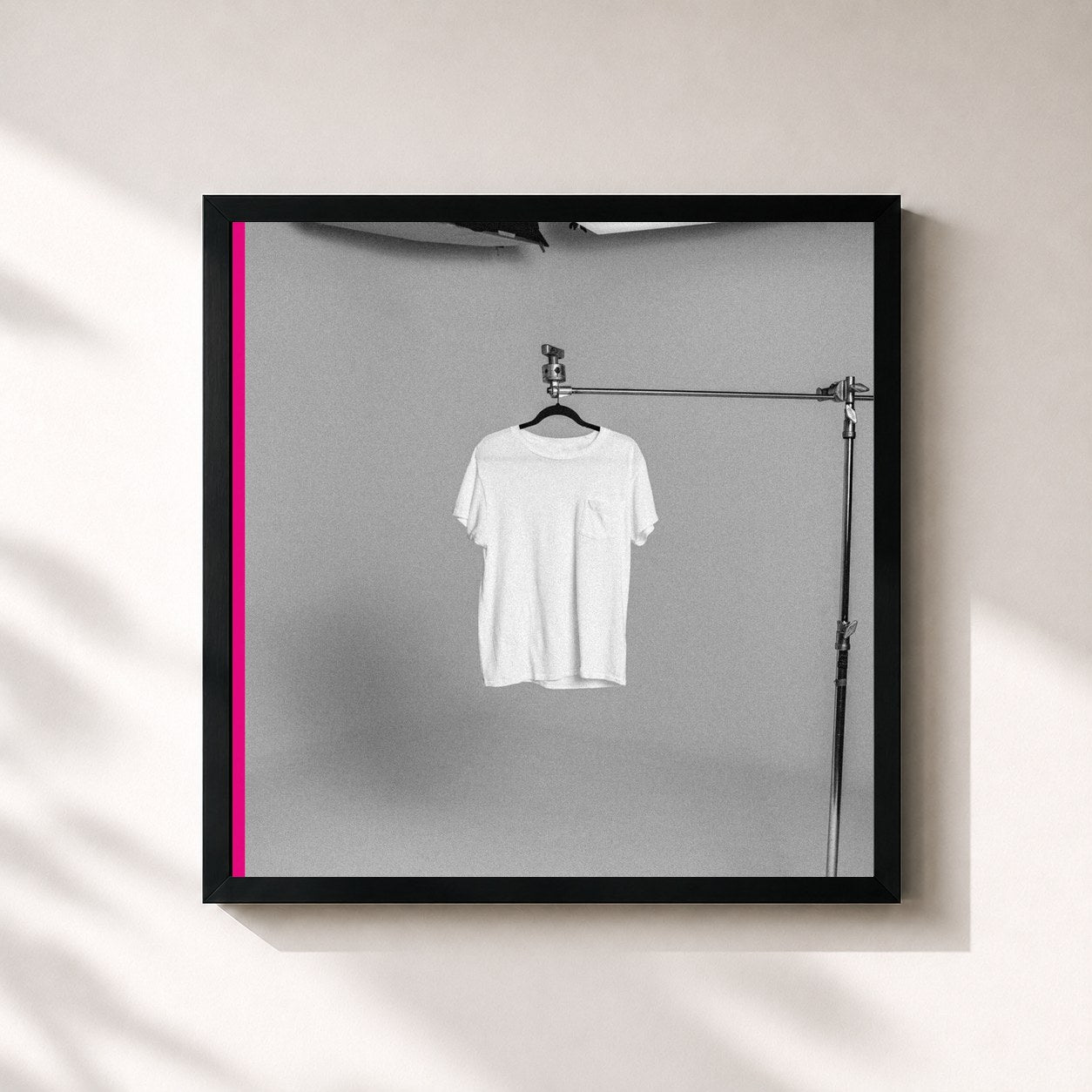 #noir Tableau carré de l'album Plain White T's de Plain White T's, cadre noir 32x32 cm