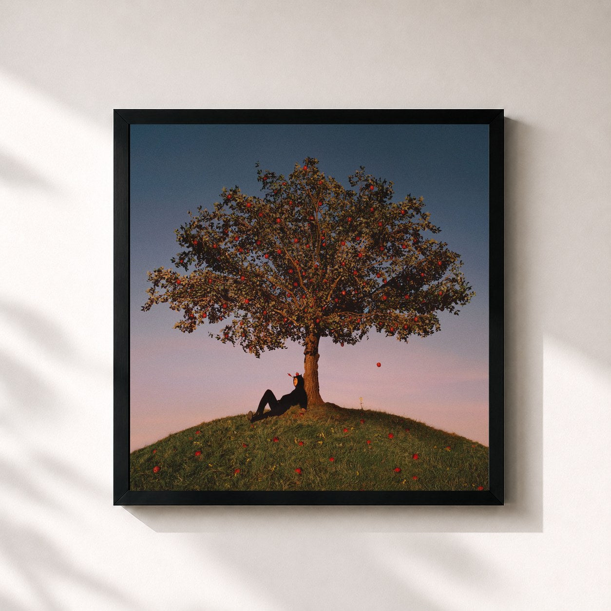 #noir Tableau carré de l'album TYRON de slowthai, cadre noir 32x32 cm