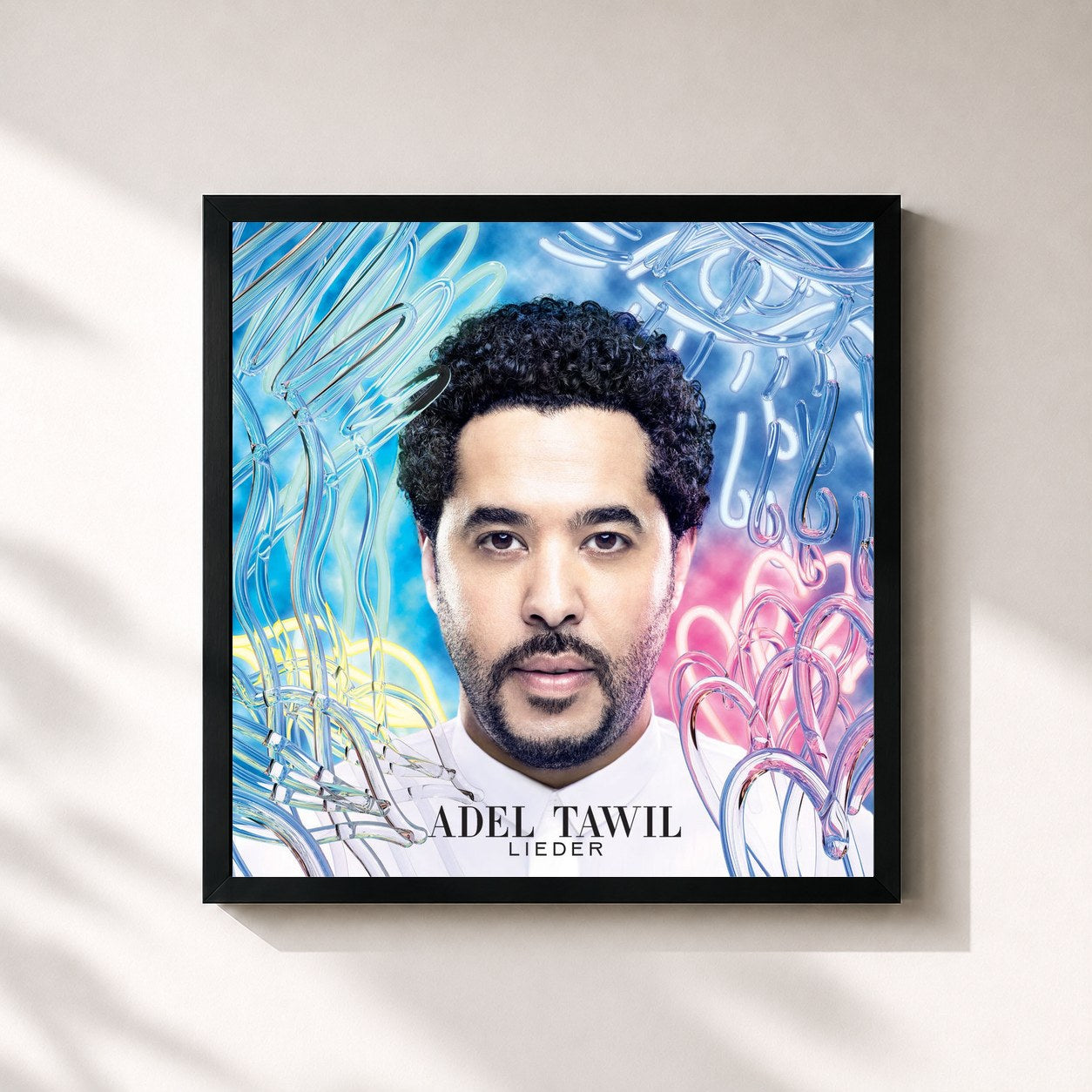 #noir Tableau carré de l'album Lieder (Deluxe Version) de Adel Tawil, cadre noir 32x32 cm
