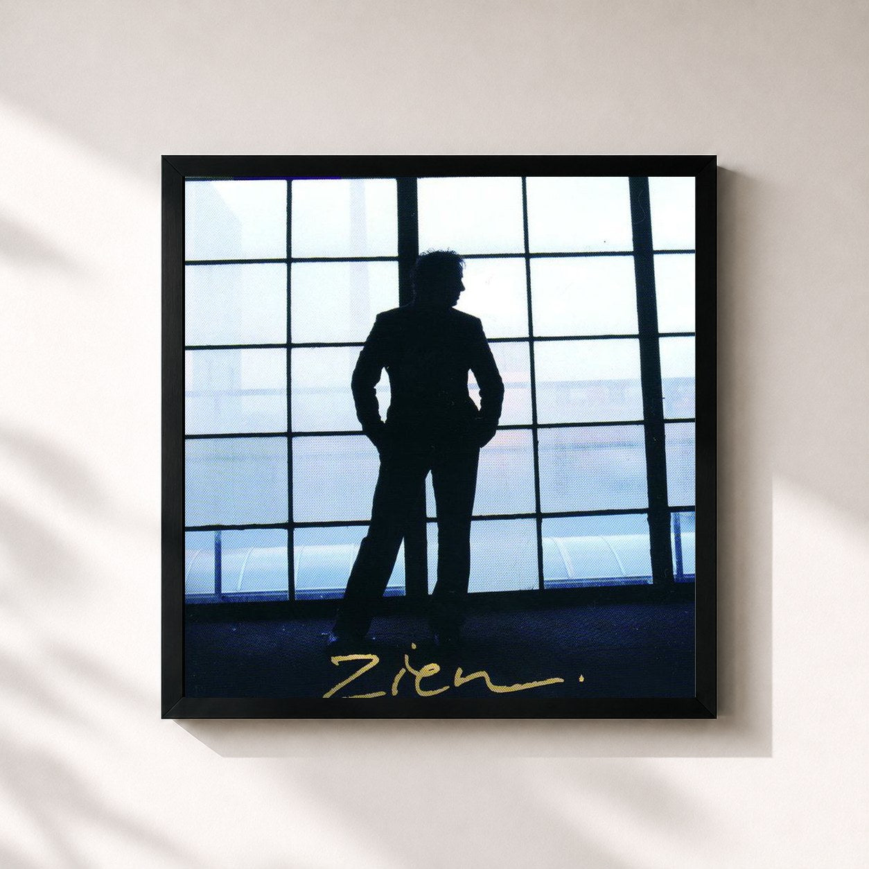 #noir Tableau carré de l'album Zien de Marco Borsato, cadre noir 32x32 cm
