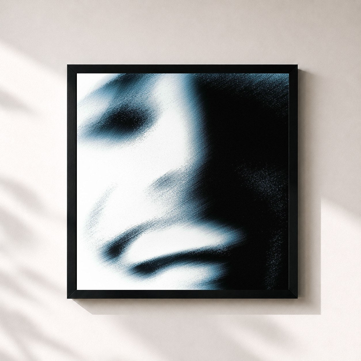 #noir Tableau carré de l'album DUEÑO DEL CIELO de HUMBE, cadre noir 32x32 cm