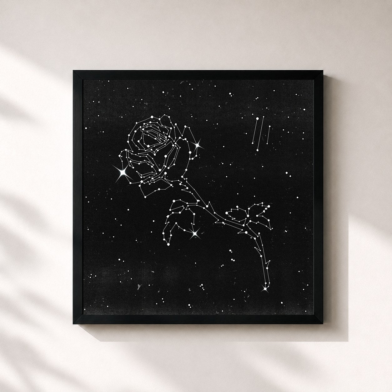 #noir Tableau carré de l'album LIBERATO III de LIBERATO, cadre noir 32x32 cm