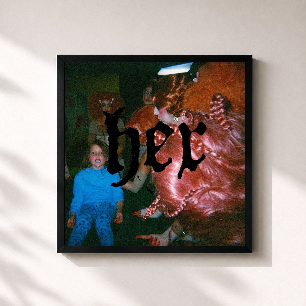 #noir Tableau carré de l'album HEX (original album soundtrack) de Soley, cadre noir 32x32 cm