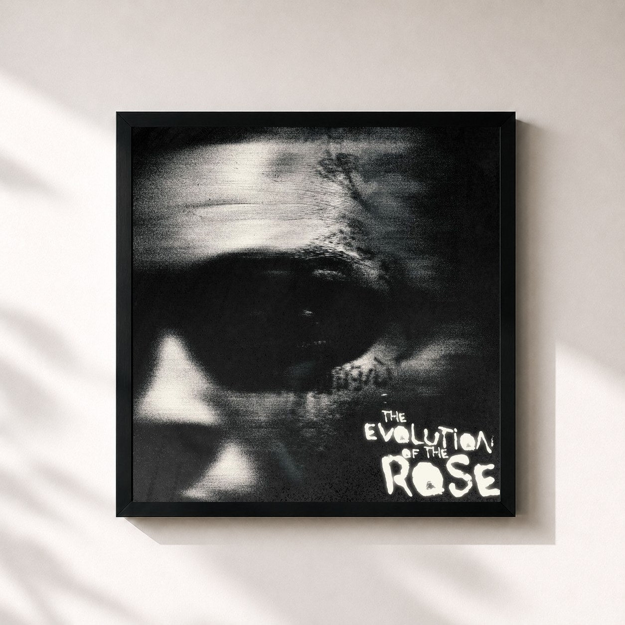 #noir Tableau carré de l'album The Evolution of the Rose de Lil Skies, cadre noir 32x32 cm