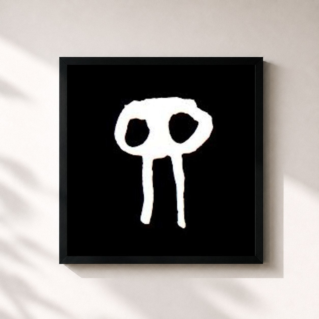 #noir Tableau carré de l'album Killjoy de Fox Stevenson, cadre noir 32x32 cm