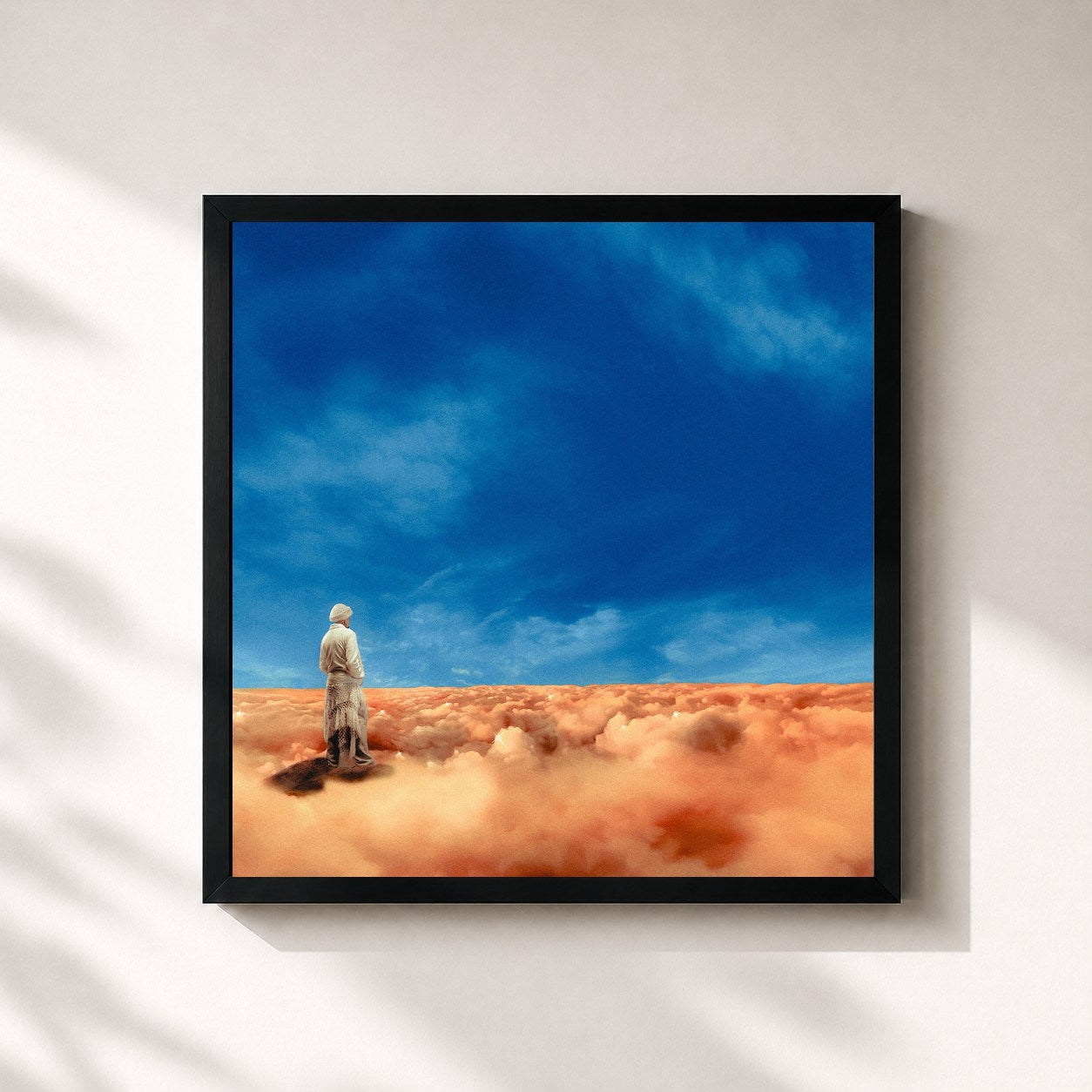 #noir Tableau carré de l'album SEMRÉH de Ryu, the Runner, cadre noir 32x32 cm