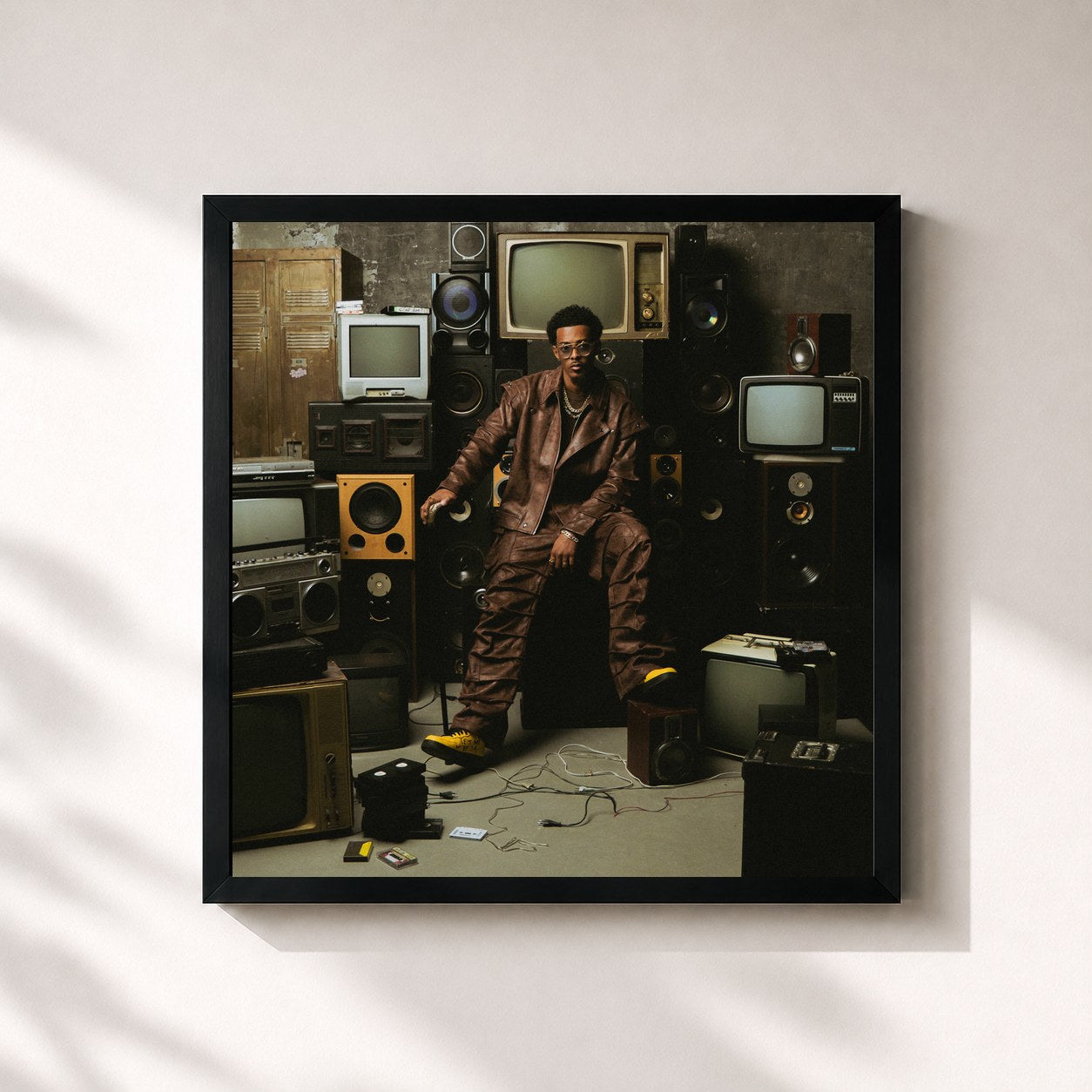 #noir Tableau carré de l'album C'EST BON ? (Vol. 1) de Dr. Yaro, cadre noir 32x32 cm