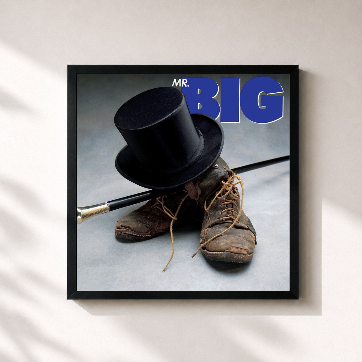 #noir Tableau carré de l'album Mr. Big [Expanded] de Mr. Big, cadre noir 32x32 cm