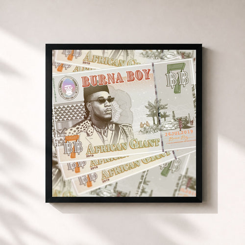 Burna Boy · African Giant — Affiche encadrée