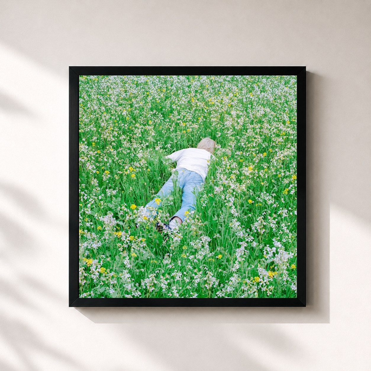 #noir Tableau carré de l'album Nurture de Porter Robinson, cadre noir 32x32 cm