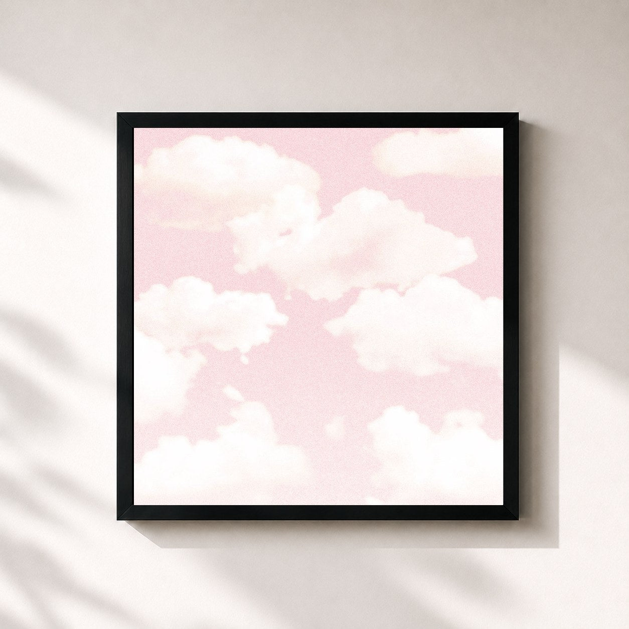 #noir Tableau carré de l'album GLOW ON de Turnstile, cadre noir 32x32 cm