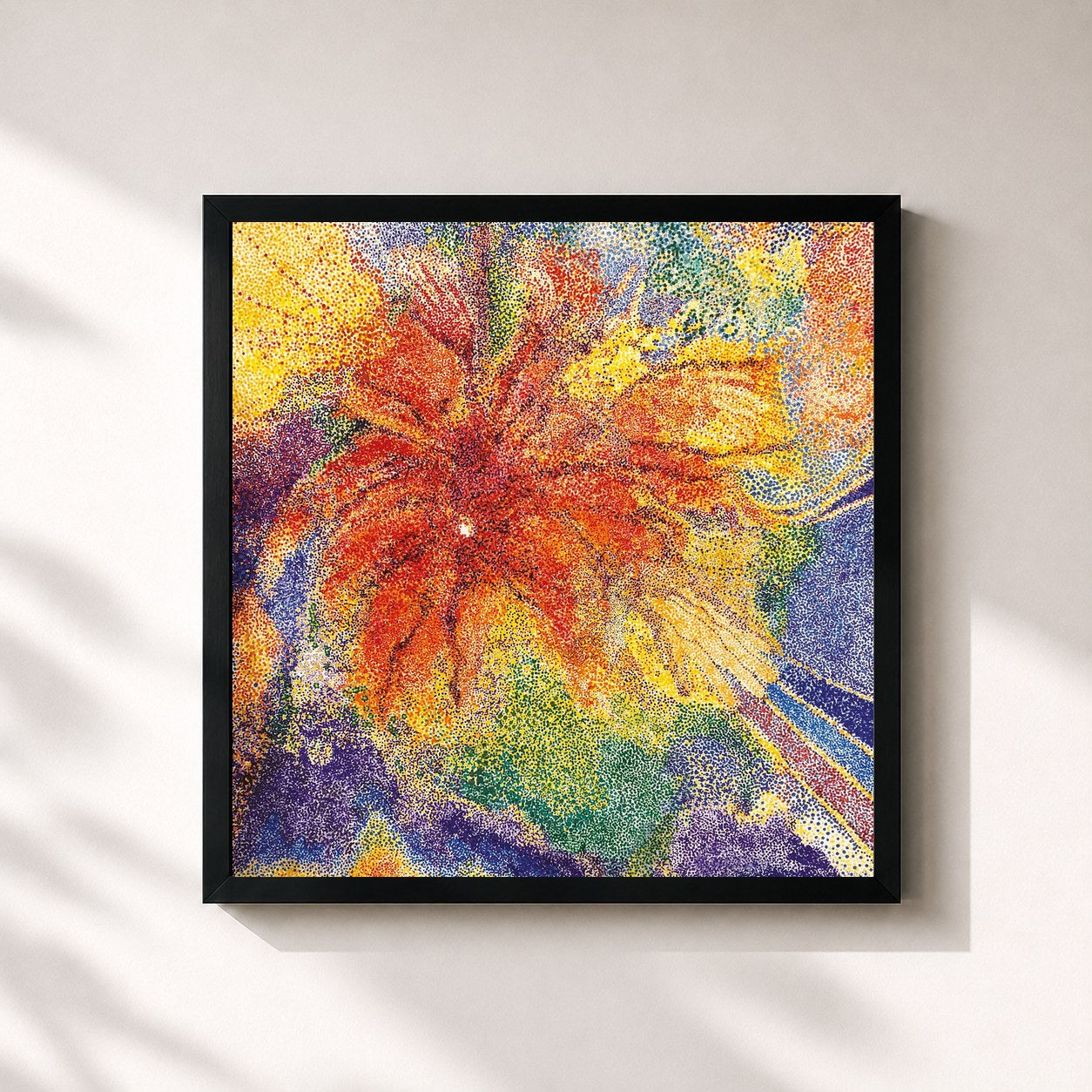 #noir Tableau carré de l'album Pomegranate de Tess Parks, cadre noir 32x32 cm