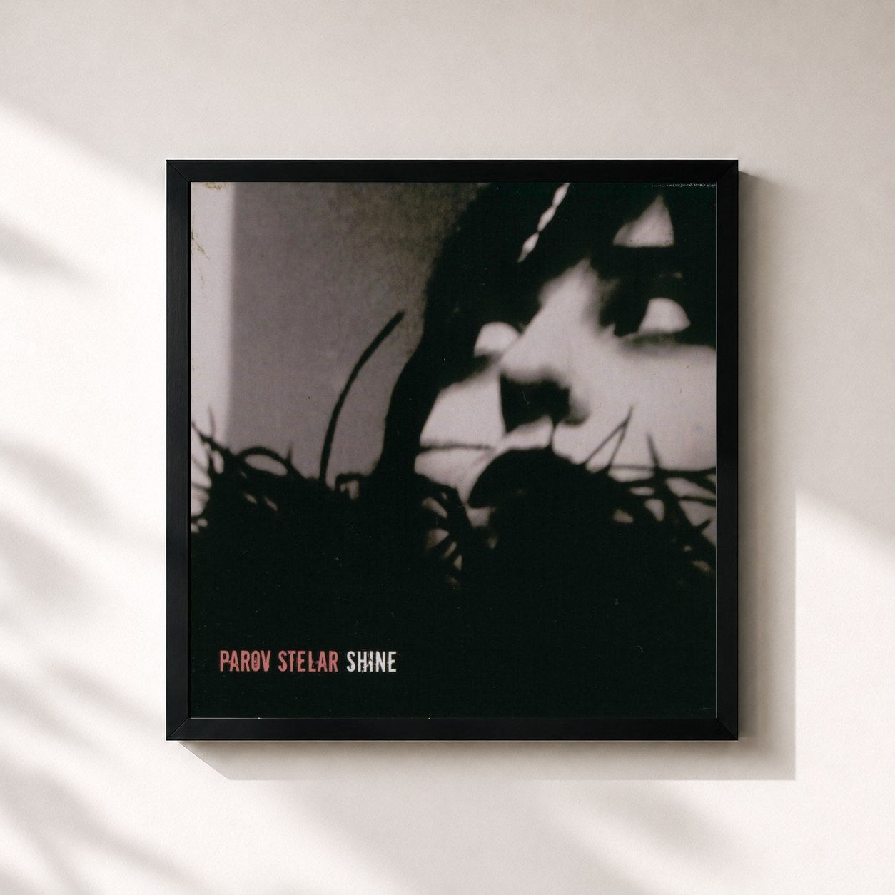 #noir Tableau carré de l'album Shine de Parov Stelar, cadre noir 32x32 cm