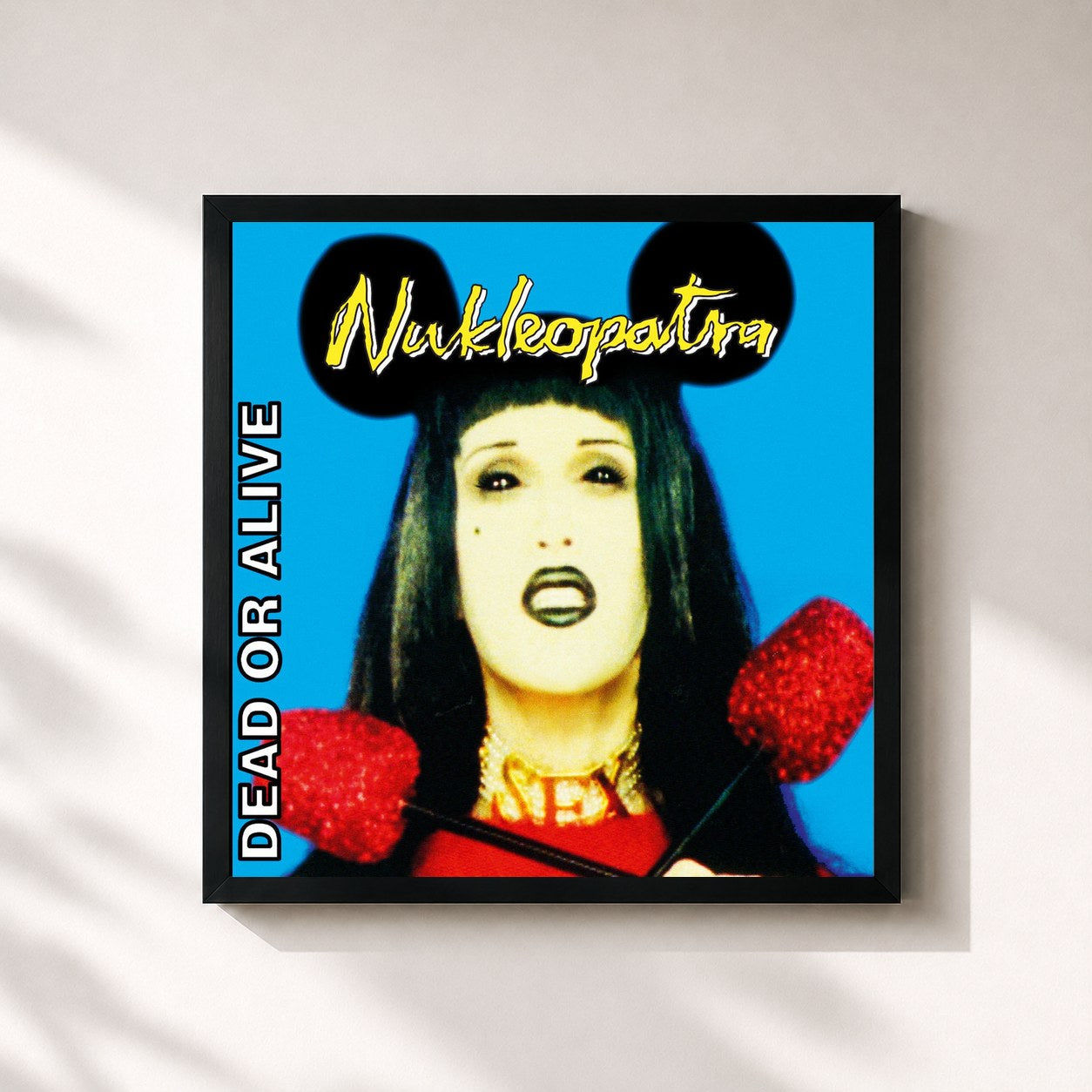 #noir Tableau carré de l'album Nukleopatra (Invincible Edition) de Dead or Alive, cadre noir 32x32 cm