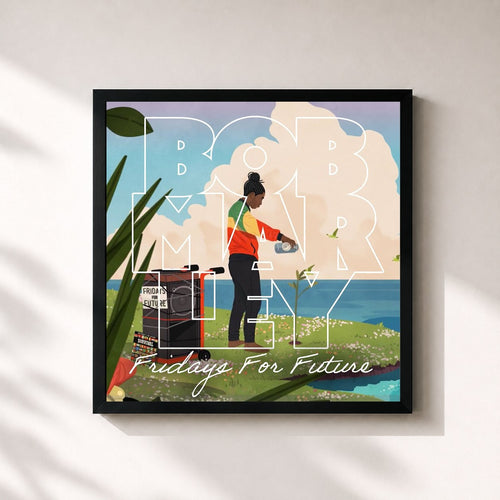 Bob Marley & The Wailers · Fridays For Future — Affiche encadrée