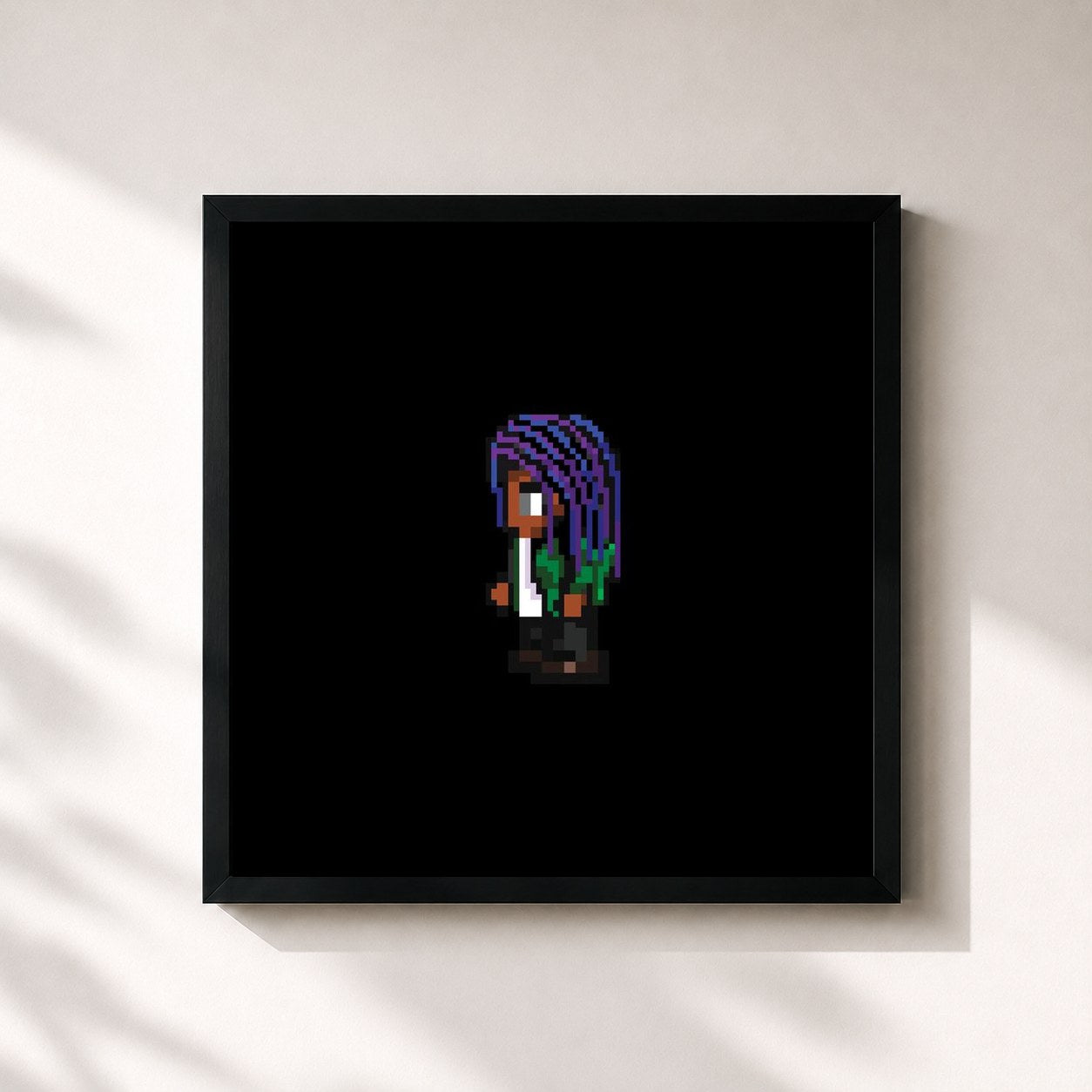 #noir Tableau carré de l'album honestly (deluxe edition) de Lalah Hathaway, cadre noir 32x32 cm