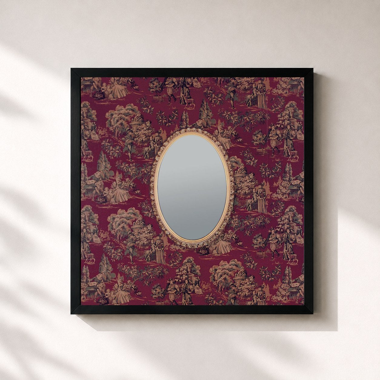 #noir Tableau carré de l'album Fevers and Mirrors de Bright Eyes, cadre noir 32x32 cm
