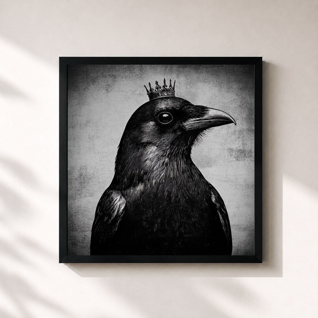#noir Tableau carré de l'album lofi to let you in again de LÉON, cadre noir 32x32 cm