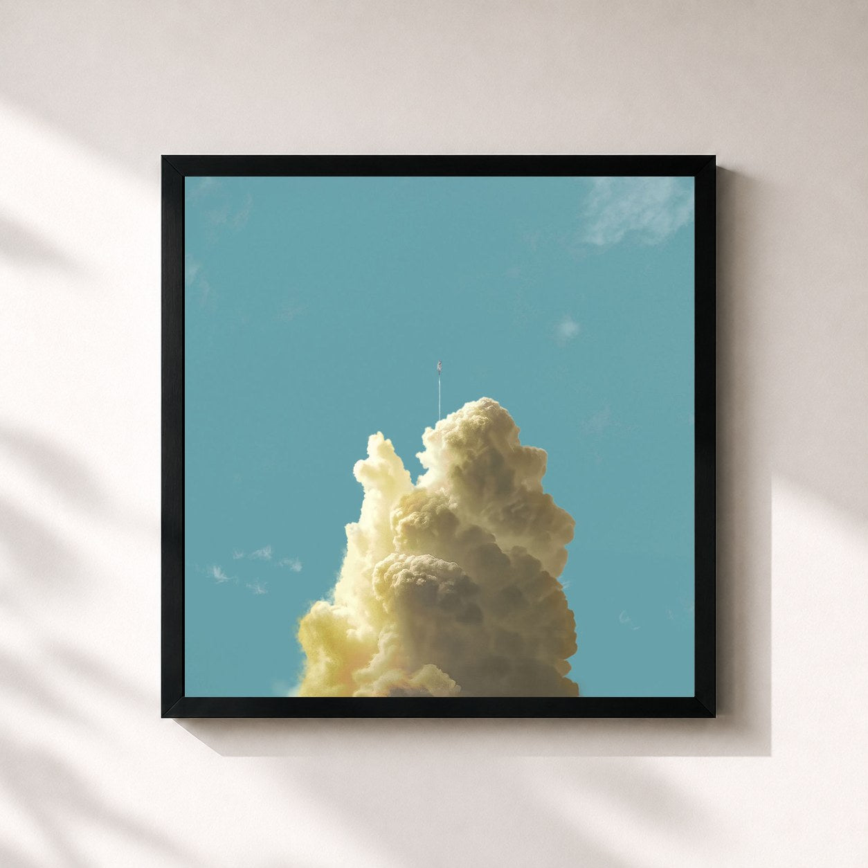 #noir Tableau carré de l'album Closer To The Sun de Said The Sky, cadre noir 32x32 cm