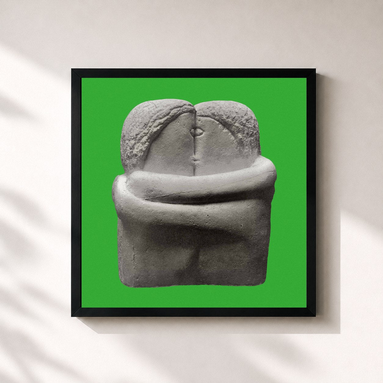 #noir Tableau carré de l'album I'm Not Afraid Of Music Anymore de Coin, cadre noir 32x32 cm