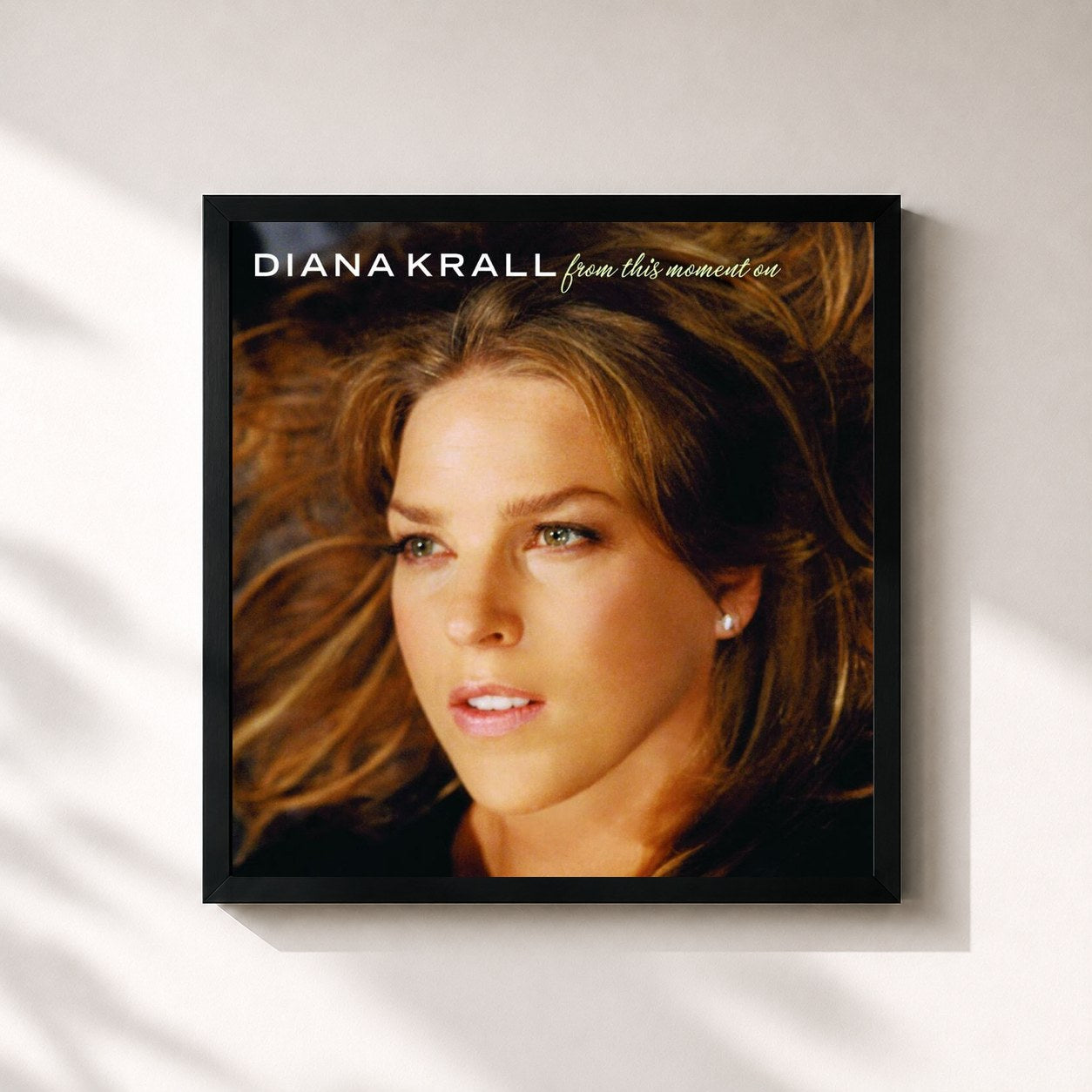 #noir Tableau carré de l'album From This Moment On (Expanded Edition) de Diana Krall, cadre noir 32x32 cm