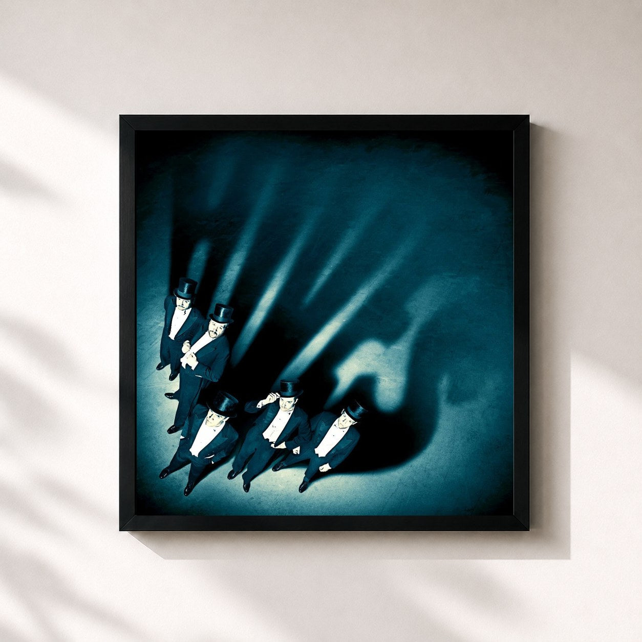 #noir Tableau carré de l'album Lex Hives (Deluxe Edition) de The Hives, cadre noir 32x32 cm